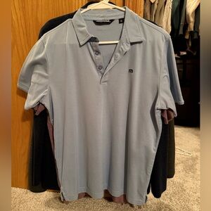 Travis Mathew Sky Blue Polo Shirt